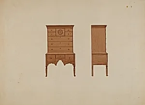 Highboy-front and Side Views