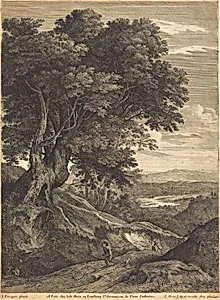 Hilly Landscape with Travelers on Foot