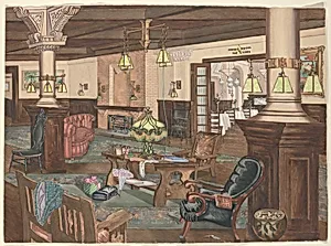 Hollywood Hotel Lobby, 1902