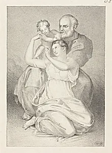 Holy Family, from Michelangelo by Henry Noel Humphreys after John Flaxman