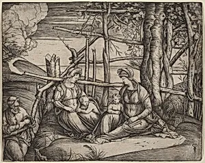 Holy Family with Saint Elizabeth and the Infant Saint John the Baptist by Jacopo de' Barbari