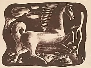 Horse Frightened by Lightning