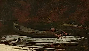 Hound and Hunter by Winslow Homer