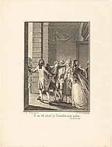 Il en est nâvre, je l'entraine avec peine