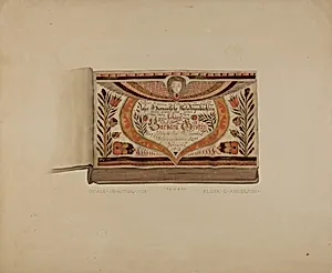 Illuminated Title Page from Manuscript Songbook