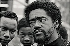 In a Time of Panthers 14, Bobby Seale, chairman of the Black Panther Party, speaking to media, Oakland CA