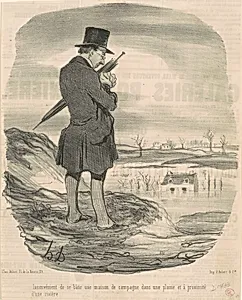 In convénient de se batir une maison de campagne ... by Honoré Daumier