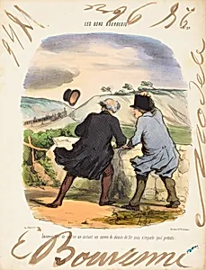 Inconvenient de quitter by Honoré Daumier and Edouard Bouvenne