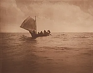 Indian Whalers Homeward Bound from the Pacific