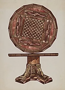 Inlaid Wood Table