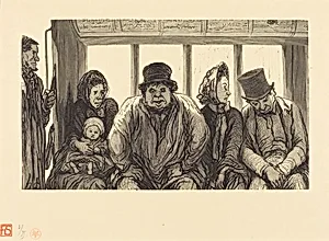 Interieur d'un omnibus
