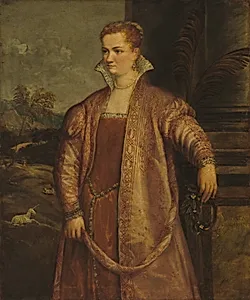 Irene di Spilimbergo by Assistant of Titian, possibly begun by Gian Paolo Pace