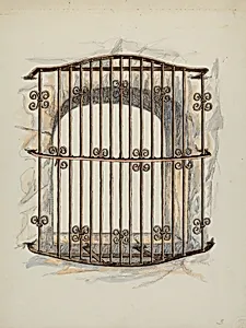 Iron Grille at Window (a Restoration)