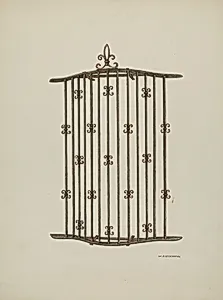 Iron Grille at Window: Restoration Drawing