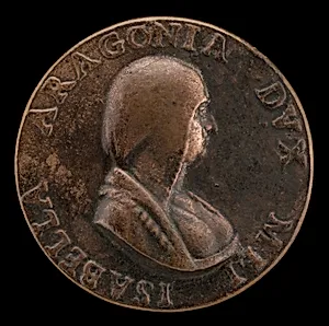Isabella of Aragon, 1470-1524, Wife of Giangaleazzo Sforza, Duke of Milan, 1489 [obverse]