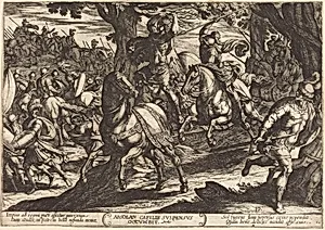 Jacob Kills Absalom, Son of King David by Antonio Tempesta