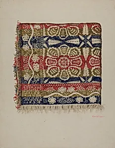 Jacquard Coverlet