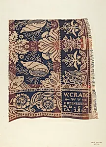 Jacquard Coverlet