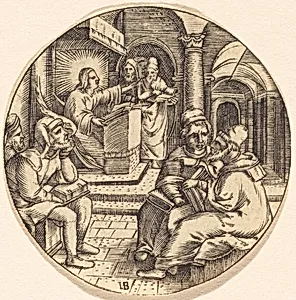 Jesus Preaching in the Temple