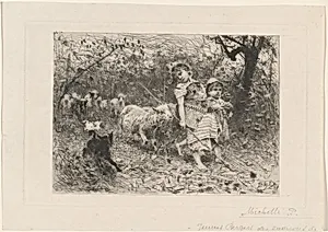 Jeunes bergers des environs de Chieti (Shepherd Children outside Chieti)