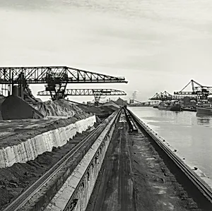 JL 482 24, Jones and Laughlin Steel Company, Indiana Harbor Works, Looking Toward Inland Steel Company, East Chicago, Indiana