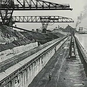 JL 482 24, Jones and Laughlin Steel Company, Indiana Harbor Works, Looking Toward Inland Steel Company, East Chicago, Indiana