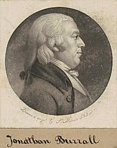 Jonathan Burrall by Charles B. J. Févret de Saint-Mémin