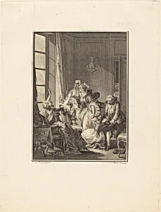Julie s'évanouit dans un fauteuil