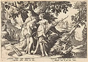 Jupiter in the Disguise of Diana Seduces Callisto