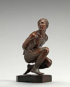 Kneeling Youth with Bound Hands