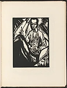 Krankes Mädchen (Sick Girl) from Deutsche Graphiker der Gegenwart (German Printmakers of Our Time)