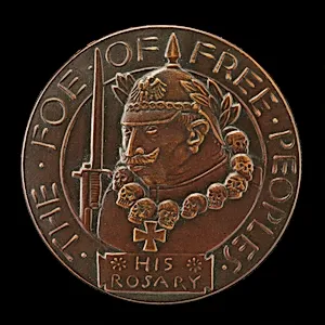 Kultur in Belgium Medal: The Foe of Free Peoples [obverse]