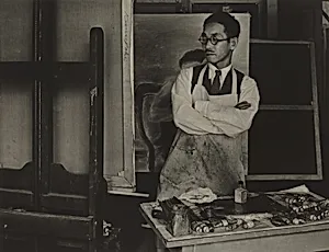Kuniyoshi at Easel, Old New York