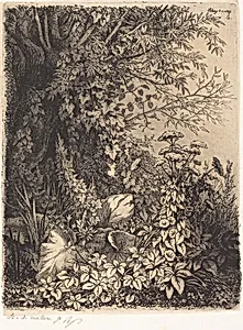 La bardane au saule (Burdock with Willow)