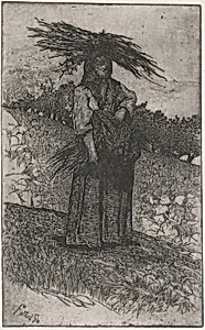 La Boscaiola: Peasant Woman Carrying Wood