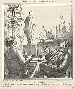 La buvette by Honoré Daumier