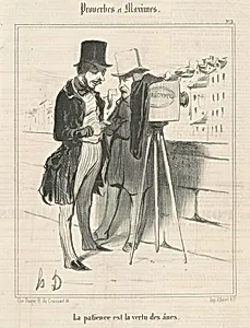 La patience est la vertu des ânes by Honoré Daumier