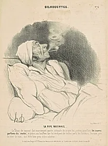La pipe matinale by Honoré Daumier