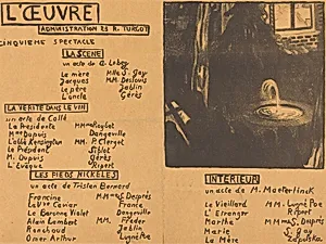 La Scène; La Vérité dans le vin; Les Pieds nickelés; Intérieur