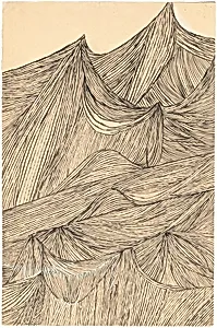 La tapisserie de mon enfance—montains in Aubusson (The Tapestry of My Childhood—Mountains in Aubusson)