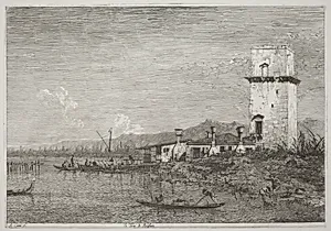 La Torre di Malghera by Canaletto