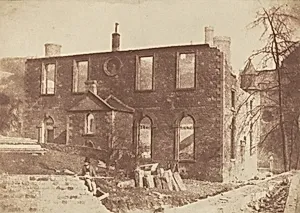 Lady Glenorchy's Chapel during demolition, on the site of Waverley Station