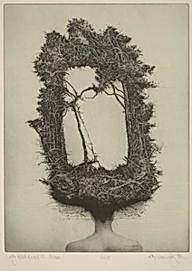 Lady with a Hat II, Mirror