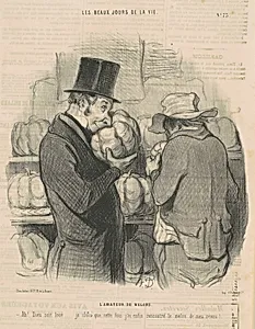 L'amateur de melons by Honoré Daumier