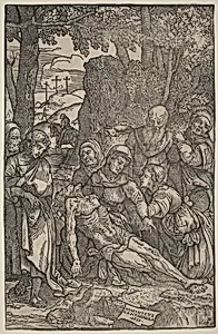 Lamentation of Christ by Domenico Campagnola