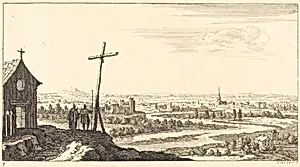 Landscape with Church and Town in Distance