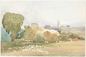Landscape with Church Steeple