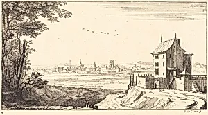 Landscape with City in Distance