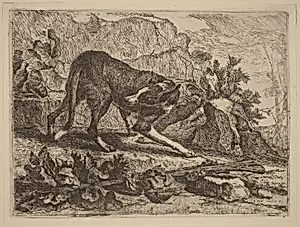 Landscape with Greyhound and Rifle