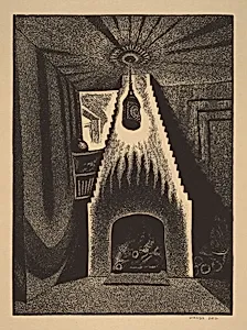 Lantern and Fireplace